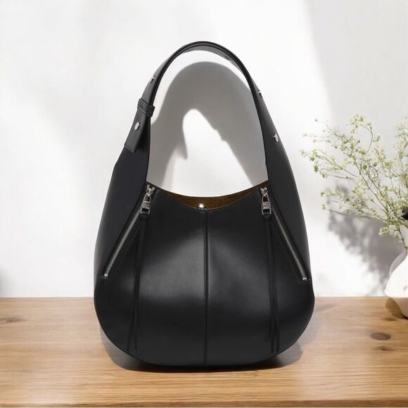 NWT Alexander McQueen Skull Biker Leather Hobo - Picture 1 of 6